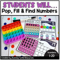 Pop Letter & Number Formation, Ten Frames & Shapes BUNDLE