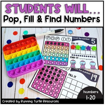Pop Letter & Number Formation, Ten Frames & Shapes BUNDLE