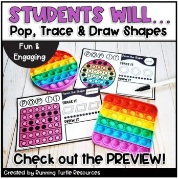 Pop Letter & Number Formation, Ten Frames & Shapes BUNDLE
