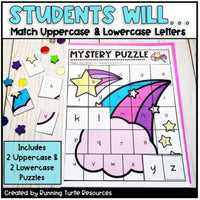 Alphabet Mystery Puzzles Letter Beginning Sounds Match, Fairytale Magic Theme