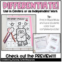 Valentine's Day Alphabet Mystery Puzzles Letter Match