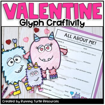 Valentine Glyph Build a Love Monster Craft