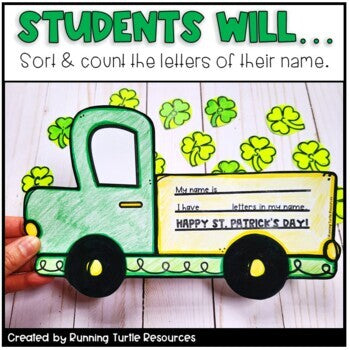 St Patricks Day Crafts l Shamrock Name Craft