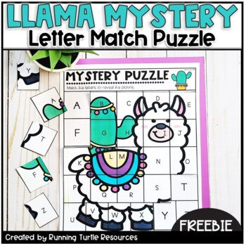 FREE Alphabet Mystery Puzzle Letter Match