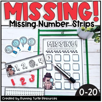 Missing Number Strips, Counting On Activity