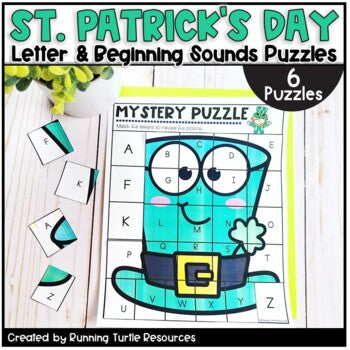 St. Patricks Day Alphabet Mystery Puzzles
