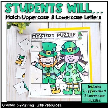 St. Patricks Day Alphabet Mystery Puzzles