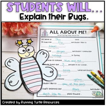 Build a Spring Bug Writing Glyph Activity