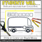 Back to School Name Craft EDITABLE Bus Activity