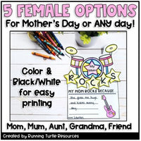 Mothers Day Craft EDITABLE l My Mom Rocks