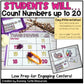 Thanksgiving Number Match Count and Cover Task Cards