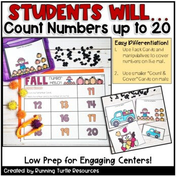 Fall Math Number Matching