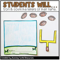 Football Craft EDITABLE Name Craft