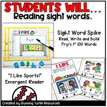 Sports Themed Literacy Centers
