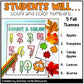 Fall Count and Color Number Match, Autumn Math Centers