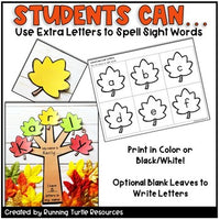 Fall Leaf Name Craft EDITABLE