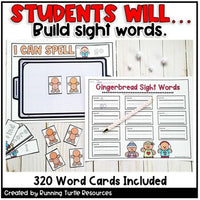 Gingerbread Unit Literacy and Math Centers Bundle