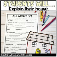 Build a House Glyph Craftivitiy l All About Me SEL Craft