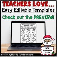 Christmas Color by Number 0-20 l Editable Color by Code Templates