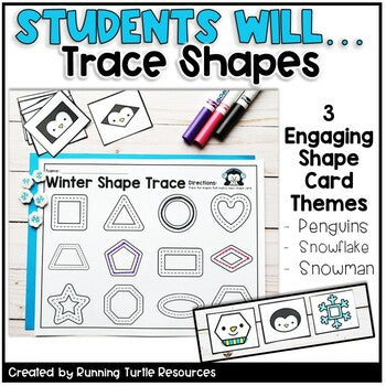 Winter Sorting Shapes Kindergarten Math