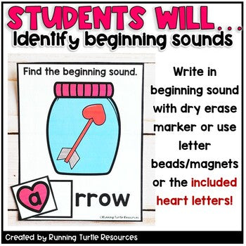 Kindergarten Literacy Centers l Valentines Day Task Cards