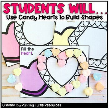 Valentines Day Sorting Shapes Task Cards