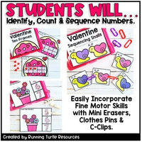 Valentines Day Math Task Cards