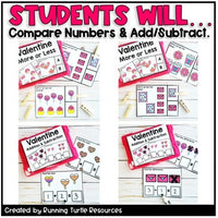 Valentines Day Math Task Cards