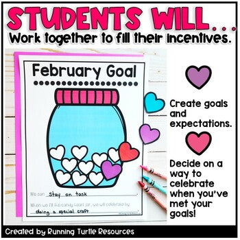 Classroom Management Valentines Day Incentive Charts