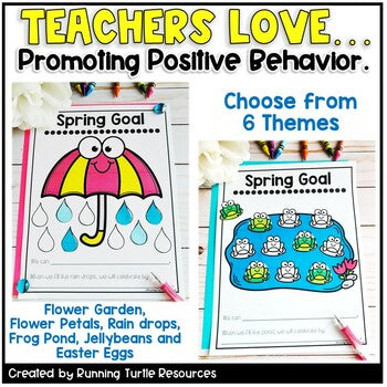 Spring Classroom Management Incentive Behavior Chart