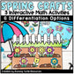 Spring Math Crafts Number Matching and Recognition 1-20 for Kindergarten