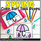 Spring Color Matching Task Cards