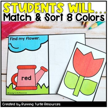 Spring Color Matching Task Cards