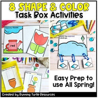 Spring Math and Literacy Task Cards l Kindergarten Spring Centers